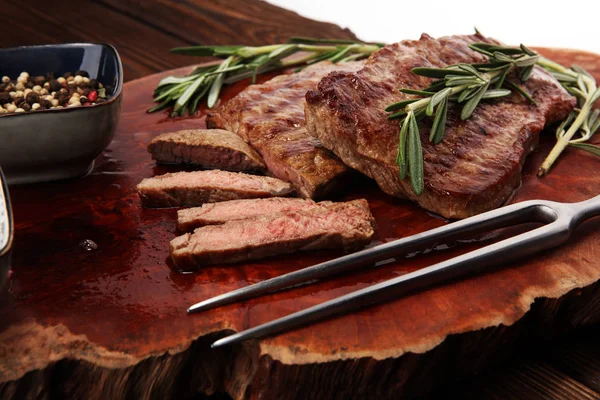 Barbecue Rib Eye Steak Black Angus Prime Kött Biffar Machete — Stockfoto