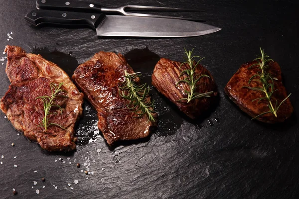Grătar Rib Eye Steak Black Angus Fripturi Prime Carne Machete — Fotografie, imagine de stoc