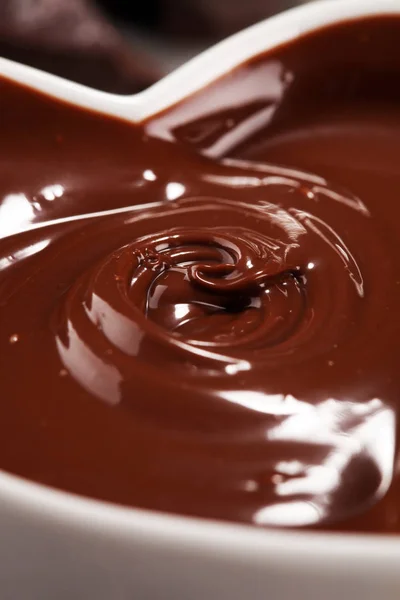 Smältande Choklad Smält Choklad Chocolate Swirl Andmade — Stockfoto