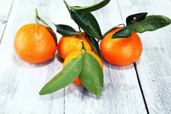 Frische reife Tangarinen, Lebensmittel Nahaufnahme mit Clementine — Stockfoto