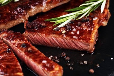 Barbekü Kaburga Göz Biftek veya kıç biftek - Kuru Yaşlı Wagyu Entrecote 