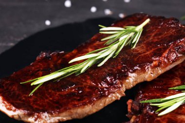 Barbekü Kaburga Göz Biftek veya kıç biftek - Kuru Yaşlı Wagyu Entrecote 