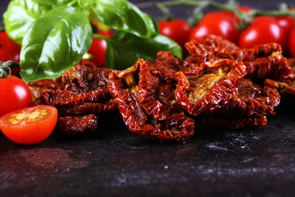 Leckere Pommes Auf Blauem Tischhintergrund — Stockfoto