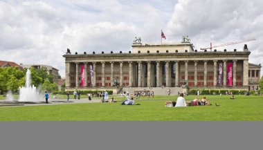 BERLIN - JUNE 13: the exterior of the Old Museum (Altes Museum) on June 13, 2013 in Berlin, Germany clipart