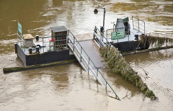 Hrensko República Checa Junho Rio Elba Inundado Junho 2013 Hrensko — Fotografia de Stock