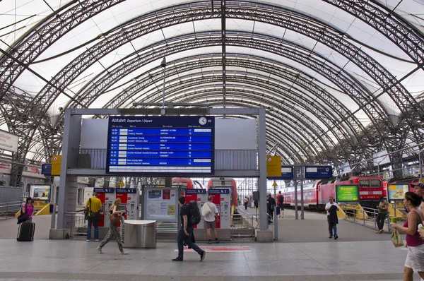 Leipzig Duitsland Juni Het Interieur Van Het Centraal Station Van — Stockfoto