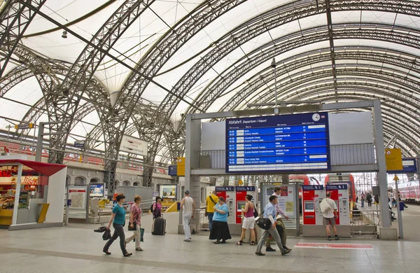 Leipzig Duitsland Juni Het Interieur Van Het Centraal Station Van — Stockfoto