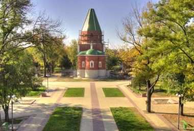 TIRASPOL, TRANSNISTRIA - OCTOBER 20: a church on October 20, 2013 clipart