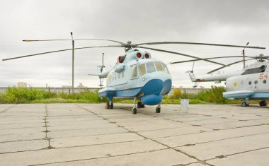 Kiev, Ukrayna - 22 Ekim: helikopter Zhuliany devlet Havacılık Müzesi 22 Ekim 2013 tarihinde 
