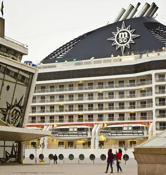 Odessa Oekraïne Oktober Msc Musica Cruise Liner Oktober 2013 — Stockfoto