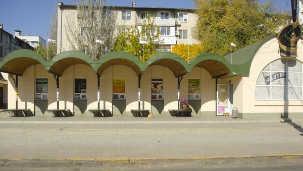 Tiraspol Transnistria Outubro Botas Passagem Estação Ônibus Outubro 2013 — Fotografia de Stock