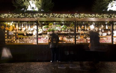 Edinburgh - 17 Aralık: 17 Aralık 2011 tarihinde Höyük üzerinde Alman pazarında satılık öğeler