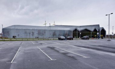 Glasgow, İskoçya - 4 Ocak: 4 Ocak 2014 tarihinde Riverside müzenin dış 