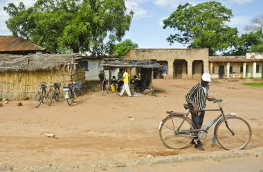 Balaka, Malavi - Ocak 16: 16 Ocak 2014 yol kenarı sahnesinde 