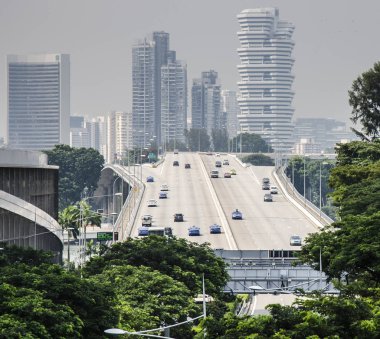 Singapur, Mart 13: Sheares Caddesi üzerinde 13 Şubat 2017