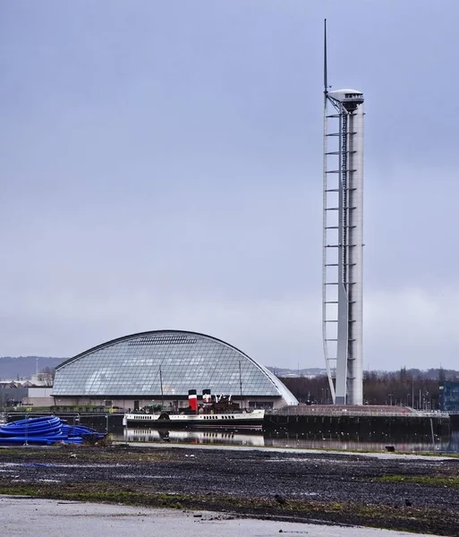Glasgow Scotland Enero Glasgow Science Centre Glasgow Tower Enero 2014 — Foto de Stock