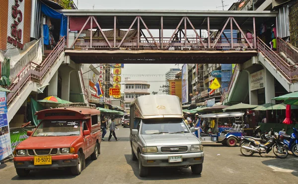 Chiang Mai Thailandia Aprile Scena Strada Fuori Dal Warorot Market — Foto Stock