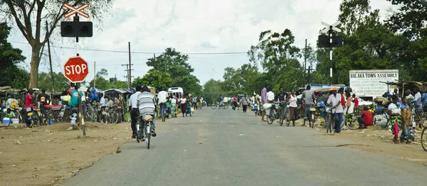 Balaka Malavi Ocak Ocak 2014 Yol Kenarı Sahnesinde — Stok fotoğraf