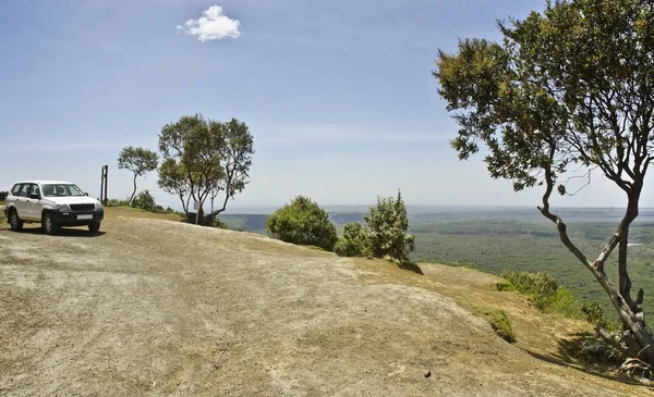 Plano Escénico Cima Montaña Hermosa Día Soleado — Foto de Stock