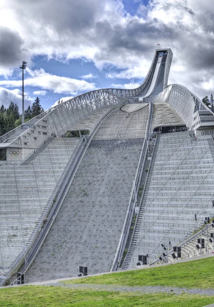 Oslo Noruega Agosto Holmenkollbakken Salto Esquí Agosto 2016 —  Fotos de Stock