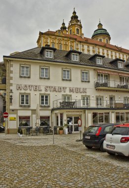 Melk, Avusturya - 21 Mart 2015: hotel stadt Melk cephe