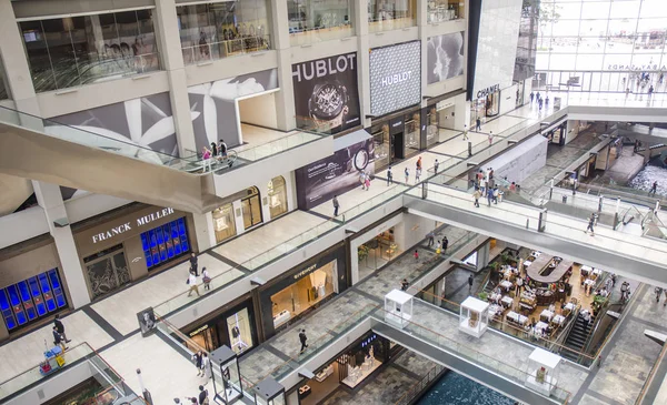 Singapur Marca Wnętrze Centrum Handlowe Shoppes March13 2017 — Zdjęcie stockowe