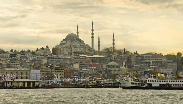 Istambul Turquia Março 2014 Cidade Istambul Com Santa Sofia Topo — Fotografia de Stock