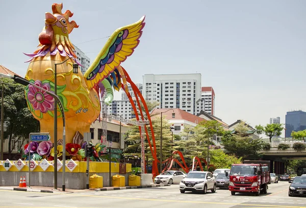 Cingapore Março Galo Gigante Março 2017 — Fotografia de Stock