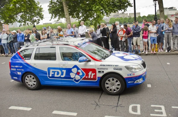 Londra Regno Unito Luglio Auto Del Team Fdj Durante Terza — Foto Stock