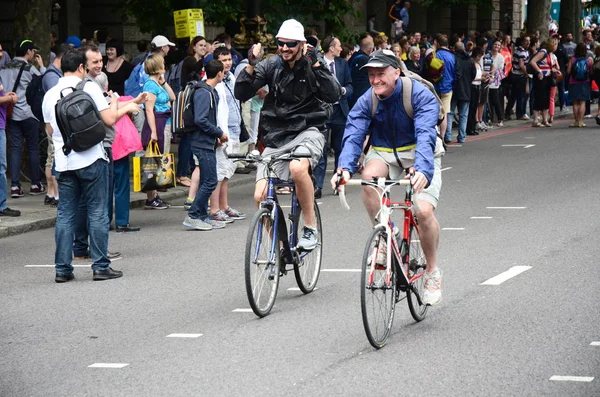 Лондон Сполучене Королівство Липня Велосипедисти Під Час Етап Тур Франс — стокове фото