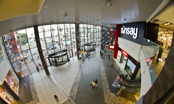 Shopping Center Design Interiores Fotos Olho Peixe — Fotografia de Stock