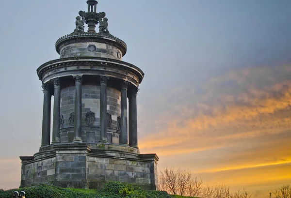 Robert Burns Emlékmű Edinburgh Skócia — Stock Fotó