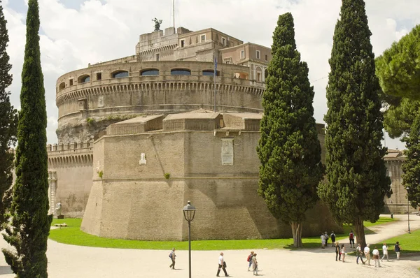 Rome Italie Juin 2013 Ancien Château Entouré Arbres — Photo