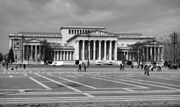 Boston Estados Unidos Marzo 2015 Plano Blanco Negro Del Museo — Foto de Stock