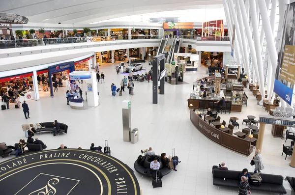 Budapest Hungria Março Sala Embarque Aeroporto Internacional Ferenc Liszt Budapeste — Fotografia de Stock