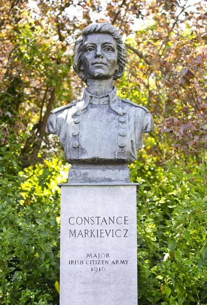 Dublin Írország Május Egy Mellszobra Constance Markievicz Május 2013 — Stock Fotó