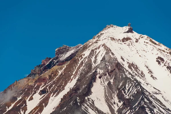 Cima Del Vulcano Koryaksky Visto Dal Pendio Avachinsky Koryakskaya Sopka — Foto Stock