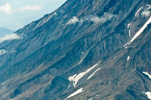 Pendenza Del Vulcano Koryaksky Visto Avachinsky Parco Naturale Nalychevo Kamchatka — Foto Stock