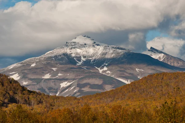 Dzenzur Nalychevo 캄차카 크라이 러시아 Dzenzursky은 빙하와 침식에 Stratovolcano — 스톡 사진