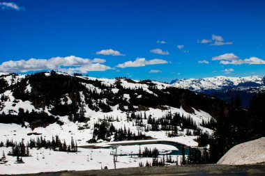 Whistler, Kanada görünümünden dağ kar maskeli