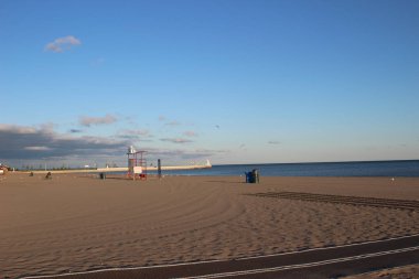 Erie Gölü'nün çarpıcı manzaralarına: Port Stanley Ontario Kanada:
