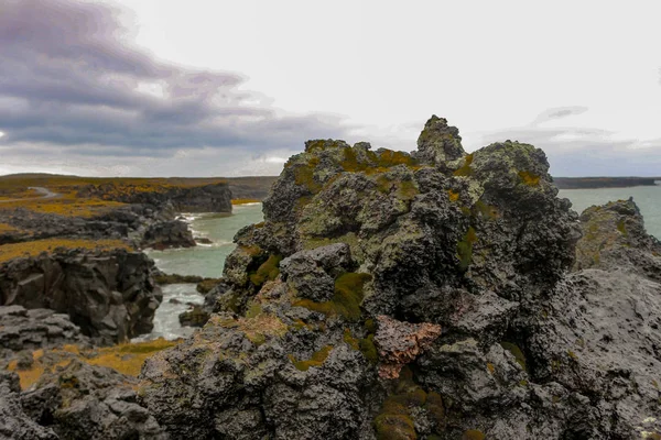 Cloudy Sky Icelandic Sna Mountain Peninsula — Stock Photo, Image