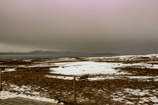 Thingvellir nationalpark Island - nordamerikanska - Europa rift. — Stockfoto