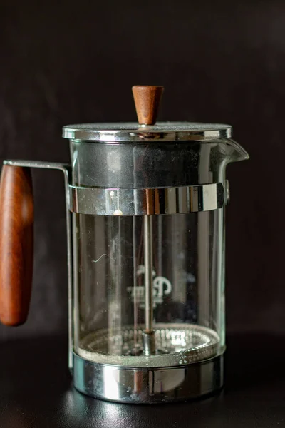 French press empty isolated. On white background — Stock Photo, Image