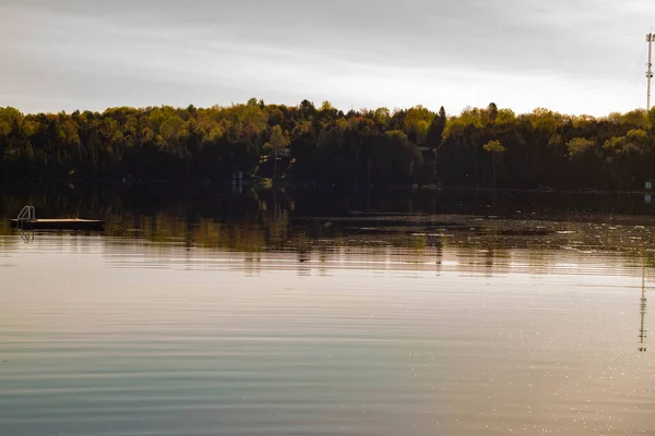 Fotografias de primavera de Gilmour Ontário Lake Scence. Isto é em Limerick County, um destino turístico popular no norte de Ontário — Fotografia de Stock