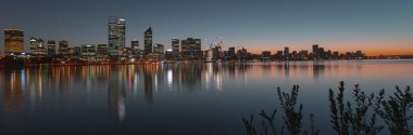 Perth gündoğumu manzarası panorama Nehri ile