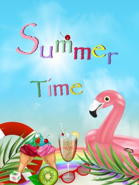 Yaz saati poster gösteren resim.