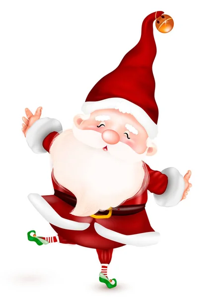 Roztomilý vánoční Santa clause zimní a novoroční svátky. — Stockový vektor