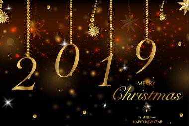 Noel kartı ile altın yıldız gibi şenlikli öğeleri oluşturma