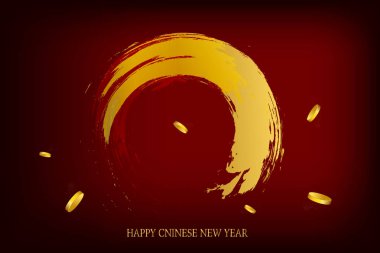 Kırmızı-altın arka plan tasarımı için kart, el ilanları, davet, afiş, broşür, afiş.